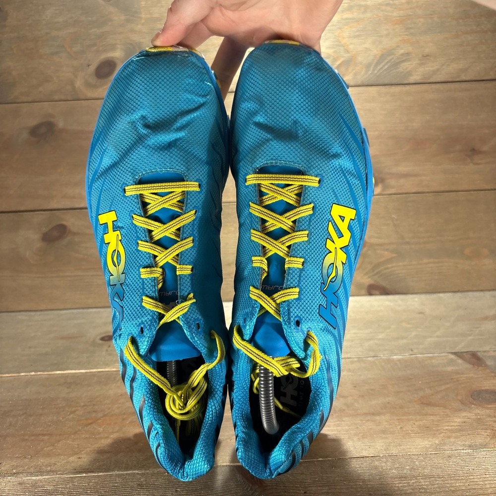 Hoka Evo Jawz Mens size 11.5 shoes Blue hiking Sole trail running shoes - Picture 6 of 9